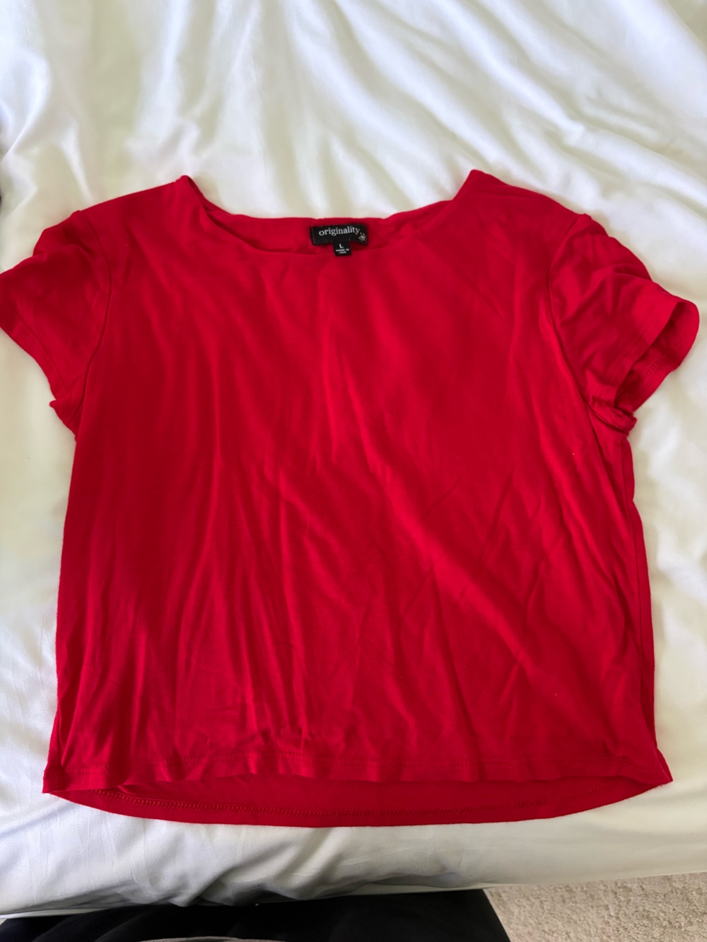Originality Red Short Sleeve Tee
